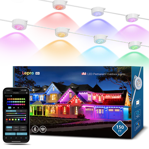 E1 AI-Powered Permanent Outdoor Lights