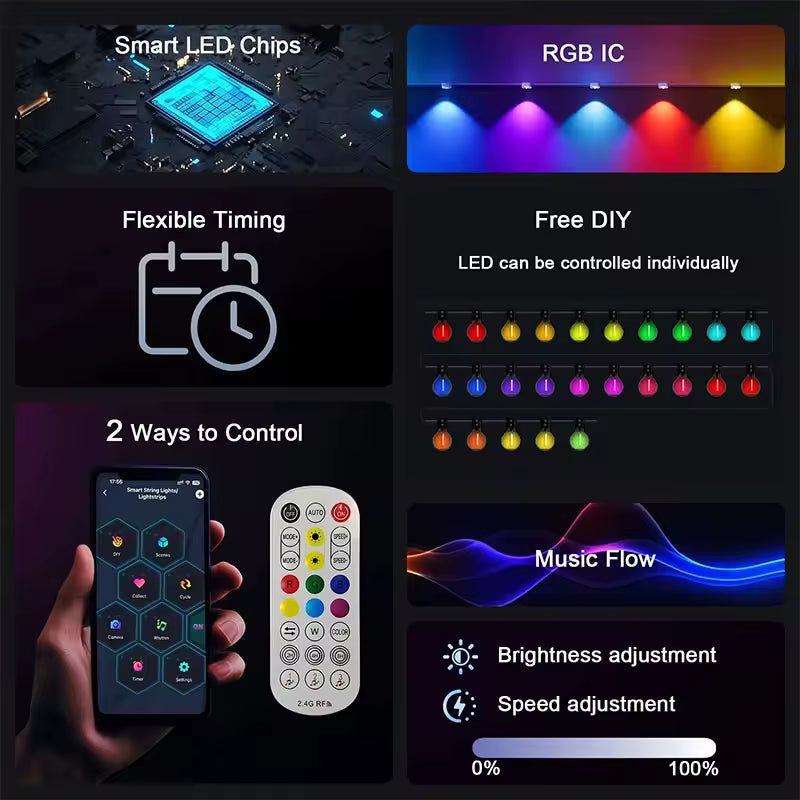 E1 AI-Powered Permanent Outdoor Lights