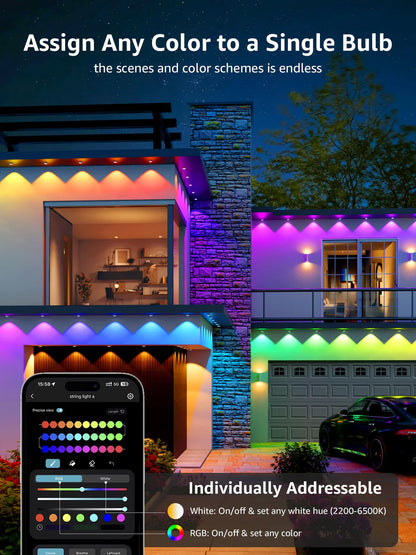 E1 AI-Powered Permanent Outdoor Lights