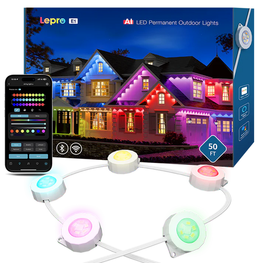 E1 AI-Powered Permanent Outdoor Lights