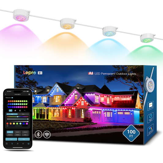 E1 AI-Powered Permanent Outdoor Lights